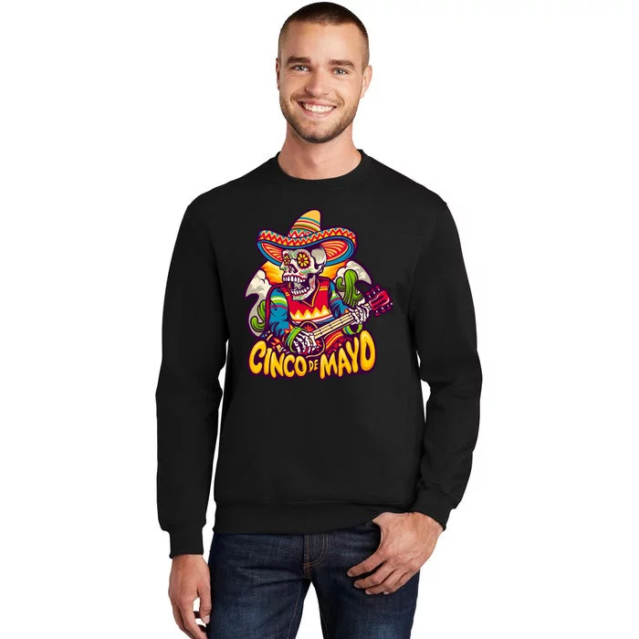 Cinco De Mayo Skull Fiesta Sweatshirt