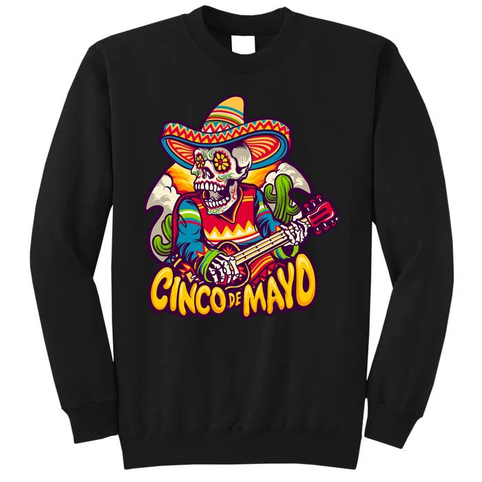 Cinco De Mayo Skull Fiesta Sweatshirt