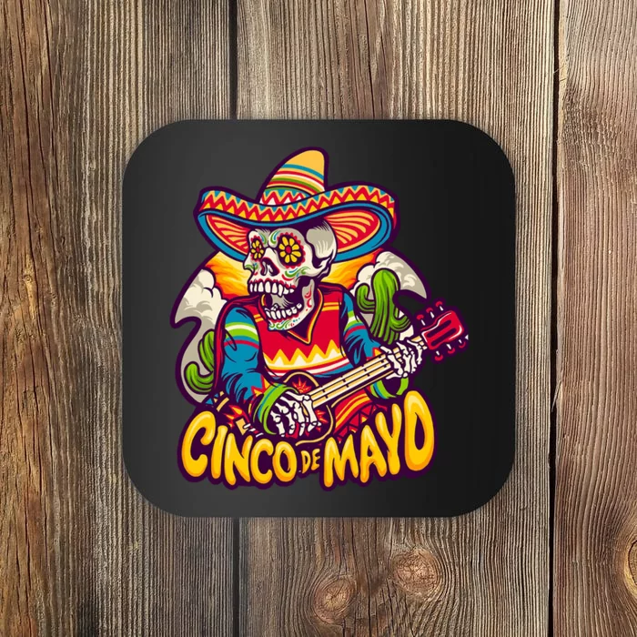 Cinco De Mayo Skull Fiesta Coaster