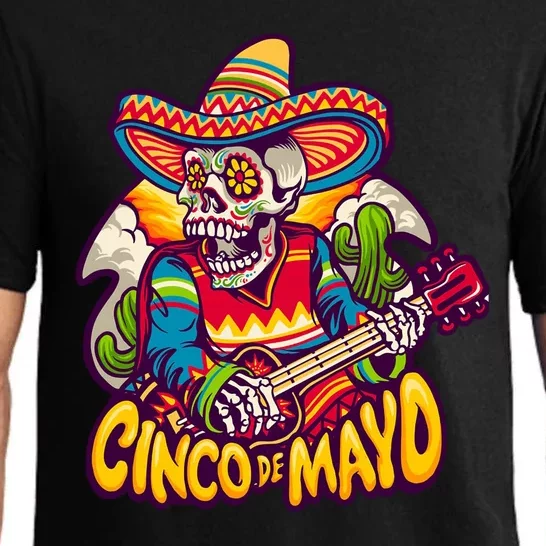 Cinco De Mayo Skull Fiesta Pajama Set