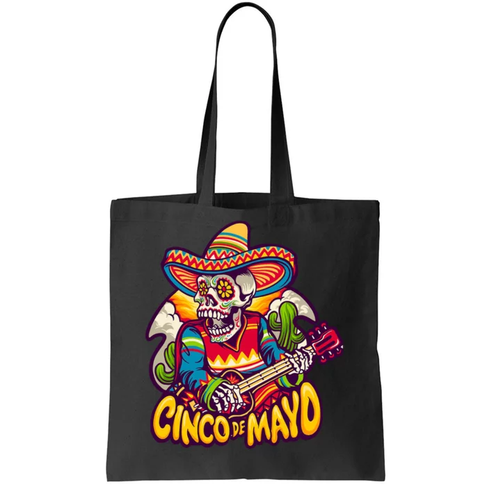 Cinco De Mayo Skull Fiesta Tote Bag