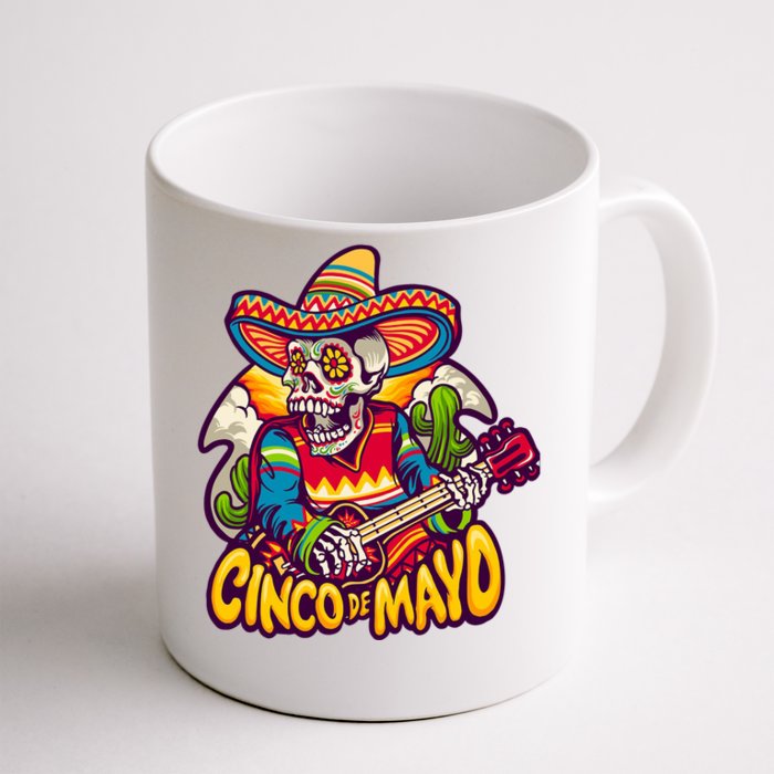 Cinco De Mayo Skull Fiesta Front & Back Coffee Mug