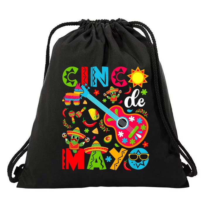 Cinco De Mayo Mexican Fiesta 5 De Mayo For Mexican Drawstring Bag