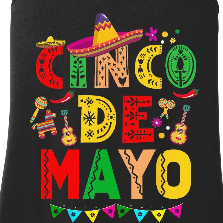 Cinco De Mayo Mexican Fiesta 5 De Mayo Ladies Essential Tank