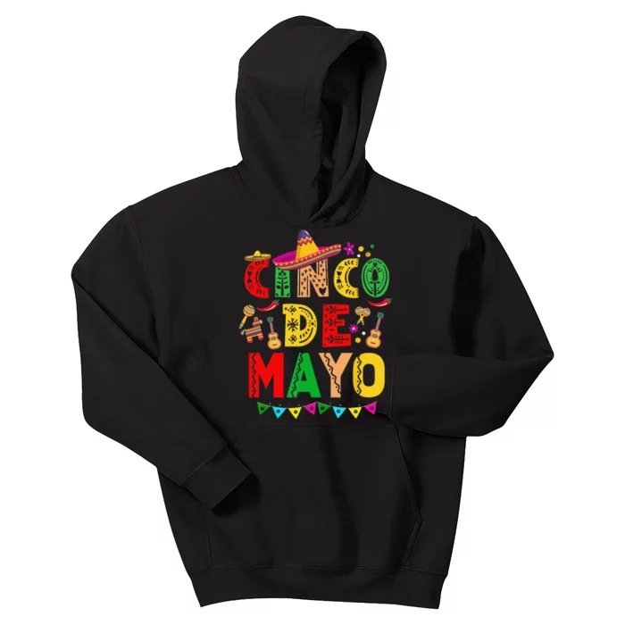 Cinco De Mayo Mexican Fiesta 5 De Mayo Kids Hoodie