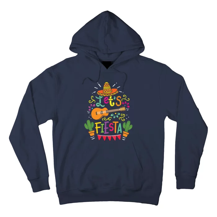 Cinco De Mayo Mexican Guitar Cactus Hoodie