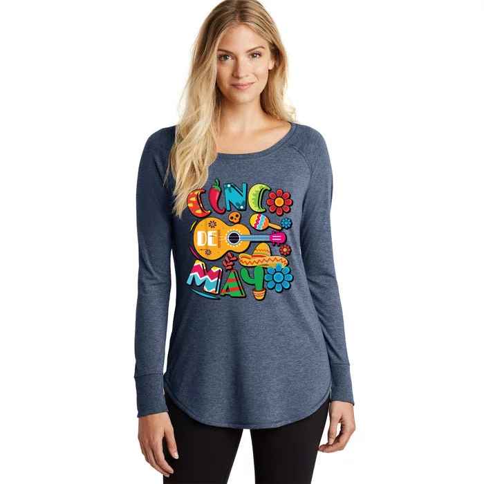 Cinco De Mayo Mexican Fiesta 5 De Mayo Women's Perfect Tri Tunic Long Sleeve Shirt