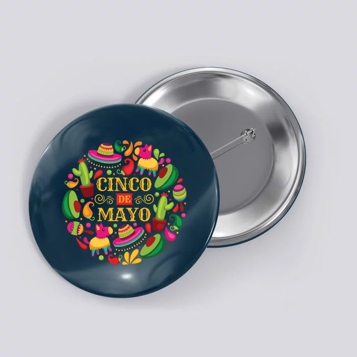 Cinco De Mayo Mexican Fiesta 5 De Mayo Button