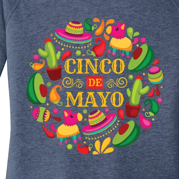 Cinco De Mayo Mexican Fiesta 5 De Mayo Women's Perfect Tri Tunic Long Sleeve Shirt