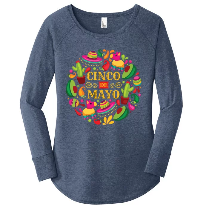 Cinco De Mayo Mexican Fiesta 5 De Mayo Women's Perfect Tri Tunic Long Sleeve Shirt