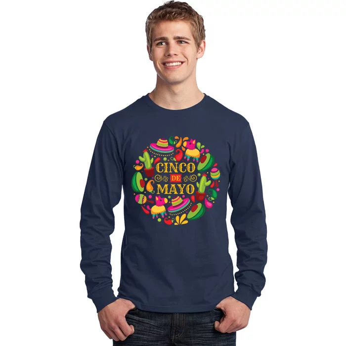 Cinco De Mayo Mexican Fiesta 5 De Mayo Tall Long Sleeve T-Shirt