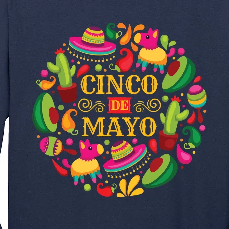 Cinco De Mayo Mexican Fiesta 5 De Mayo Tall Long Sleeve T-Shirt