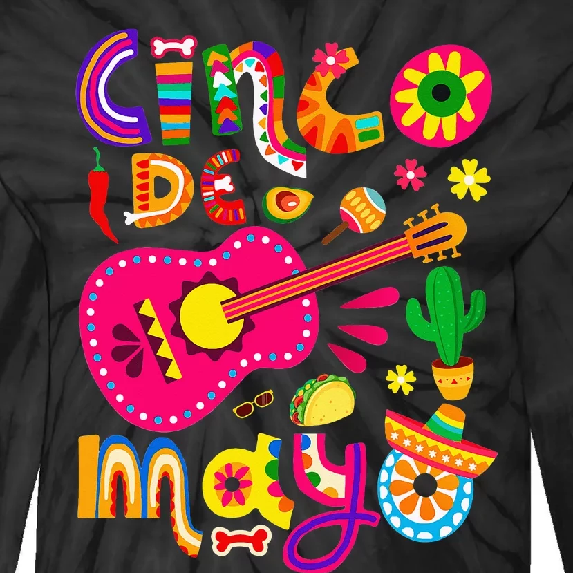 Cinco De Mayo Mexican Fiesta 5 De Mayo Tie-Dye Long Sleeve Shirt