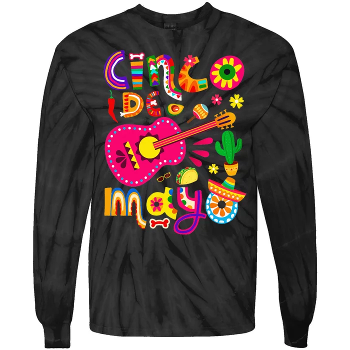 Cinco De Mayo Mexican Fiesta 5 De Mayo Tie-Dye Long Sleeve Shirt