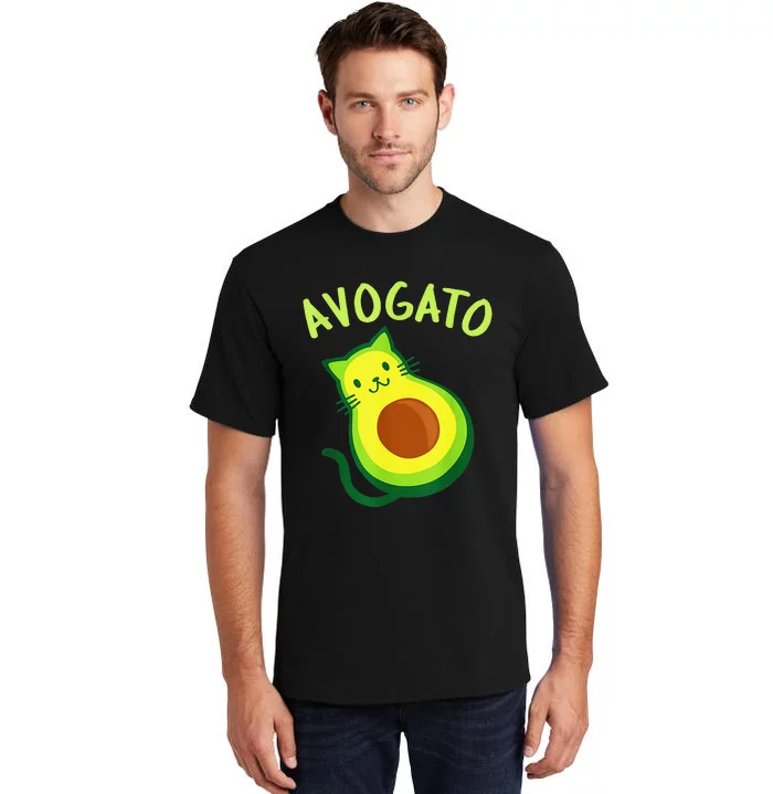 Cinco De Mayo Funny Avocado Mexico Meow Avogato Cat Tees Tall T-Shirt