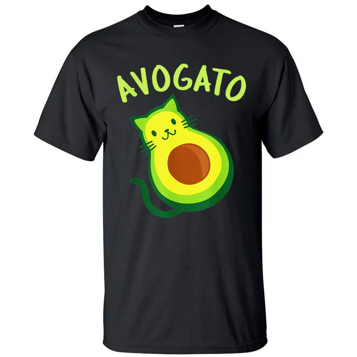 Cinco De Mayo Funny Avocado Mexico Meow Avogato Cat Tees Tall T-Shirt