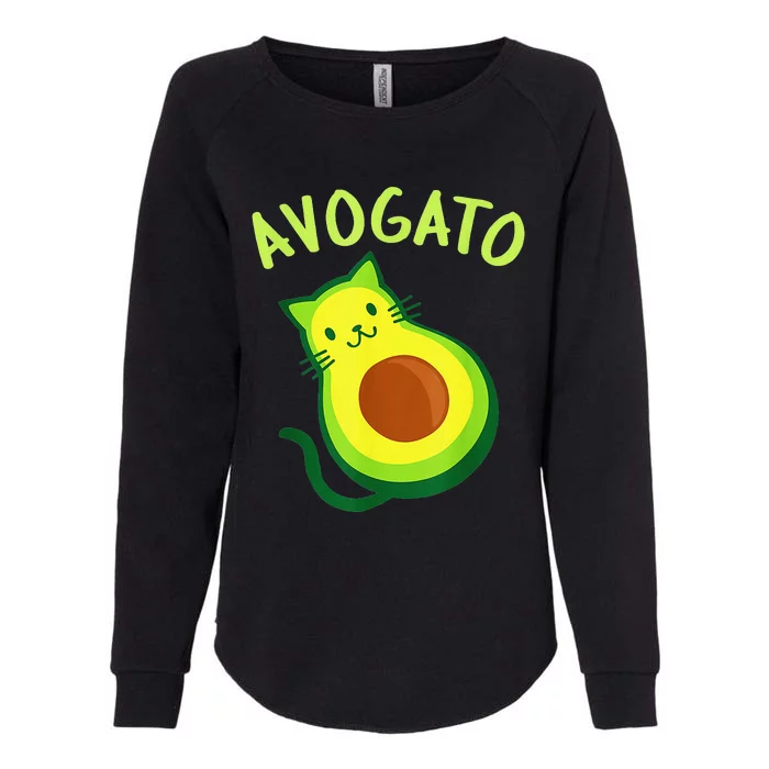 Cinco De Mayo Funny Avocado Mexico Meow Avogato Cat Tees Womens California Wash Sweatshirt