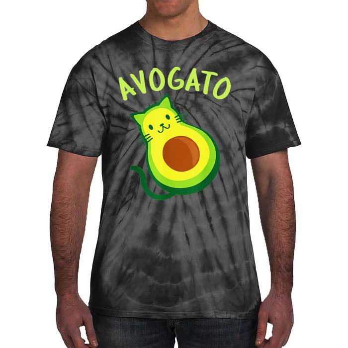 Cinco De Mayo Funny Avocado Mexico Meow Avogato Cat Tees Tie-Dye T-Shirt