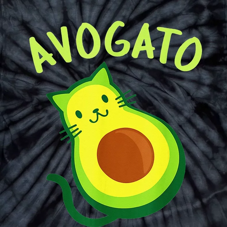 Cinco De Mayo Funny Avocado Mexico Meow Avogato Cat Tees Tie-Dye T-Shirt