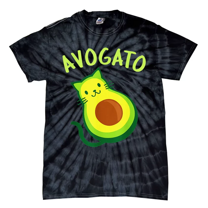 Cinco De Mayo Funny Avocado Mexico Meow Avogato Cat Tees Tie-Dye T-Shirt