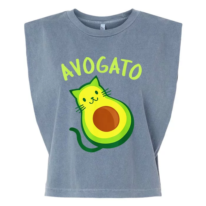 Cinco De Mayo Funny Avocado Mexico Meow Avogato Cat Tees Garment-Dyed Women's Muscle Tee