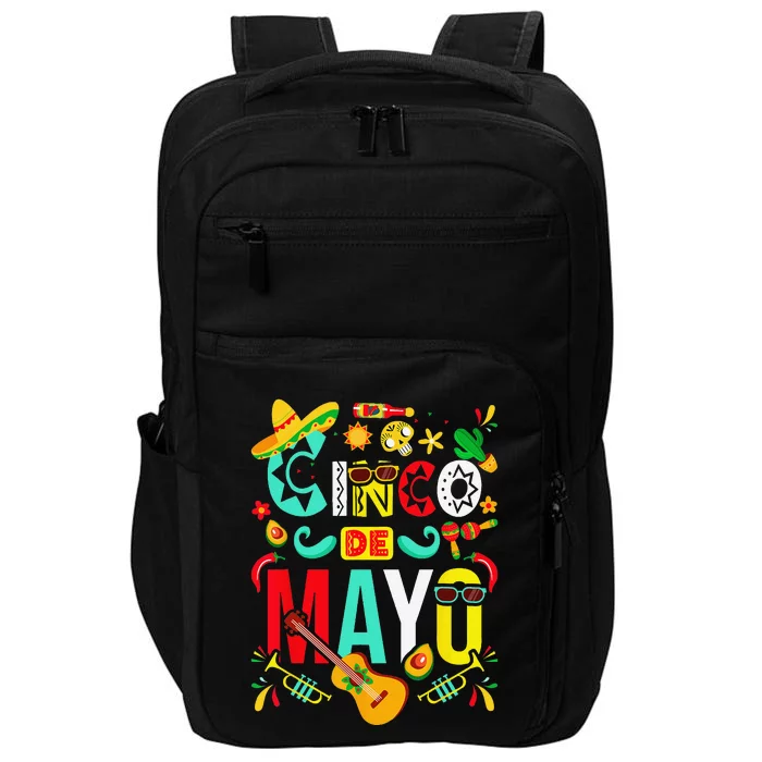 Cinco De Mayo Party Mexican Fiesta 5 De Mayo Impact Tech Backpack