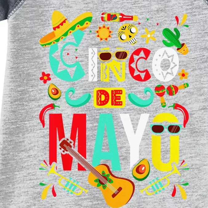 Cinco De Mayo Party Mexican Fiesta 5 De Mayo Infant Baby Jersey Bodysuit