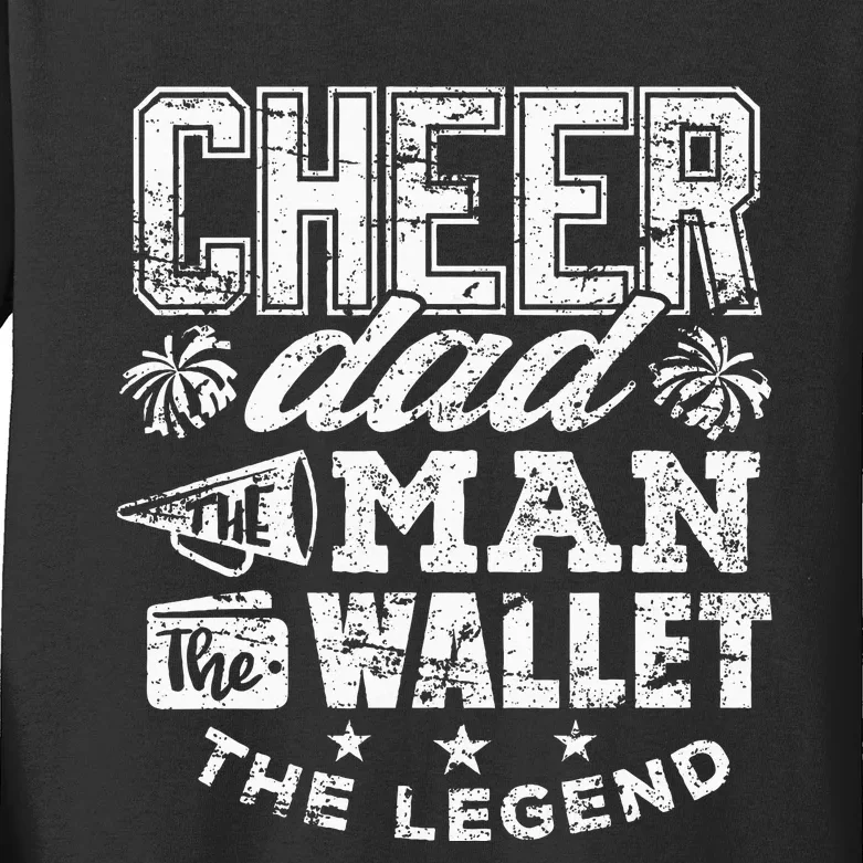 Cheerleader Dad Man Wallet Legend Kids Long Sleeve Shirt