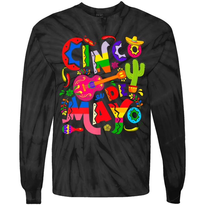 Cinco De Mayo Mexican Fiesta 5 De Mayo For Mexican Tie-Dye Long Sleeve Shirt