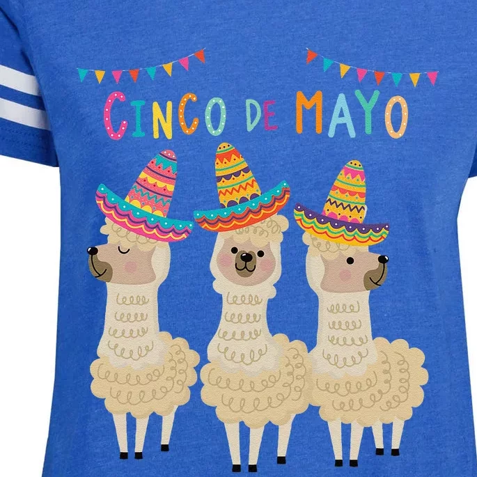 Cinco De Mayo Llama Fiesta Ultimate Party Vibe May 5th Enza Ladies Jersey Football T-Shirt