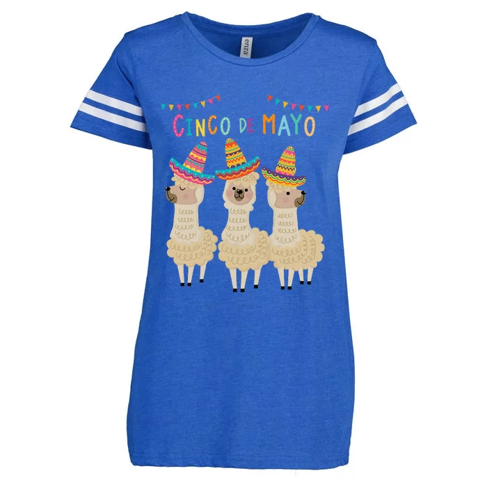 Cinco De Mayo Llama Fiesta Ultimate Party Vibe May 5th Enza Ladies Jersey Football T-Shirt