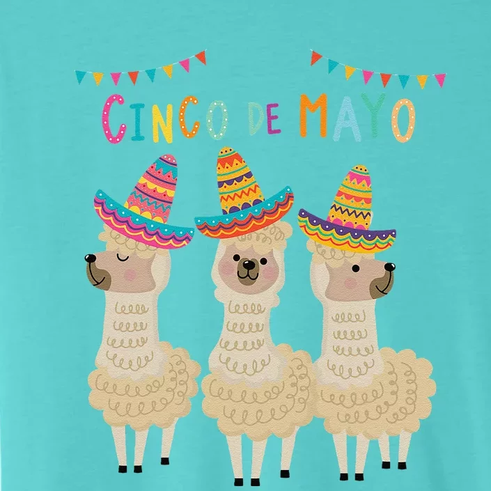 Cinco De Mayo Llama Fiesta Ultimate Party Vibe May 5th ChromaSoft Performance T-Shirt