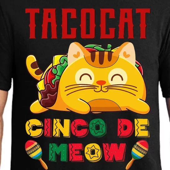 Cinco de Meow taco cat Mexican Cinco De Mayo Cat Lovers Pajama Set