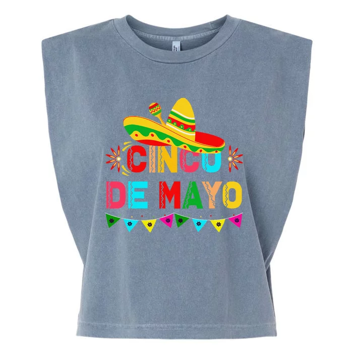 Cinco De Mayo Mexican Festival Party Garment-Dyed Women's Muscle Tee