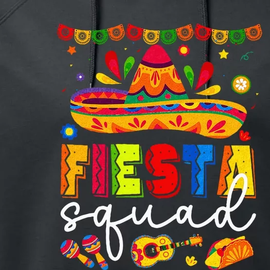 Cinco De Mayo Fiesta Squad Family Performance Fleece Hoodie