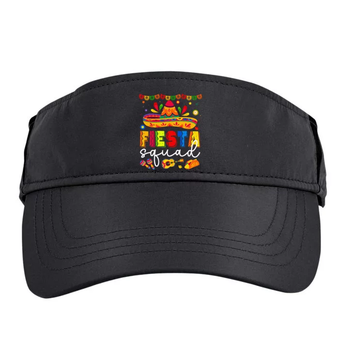 Cinco De Mayo Fiesta Squad Family Adult Drive Performance Visor