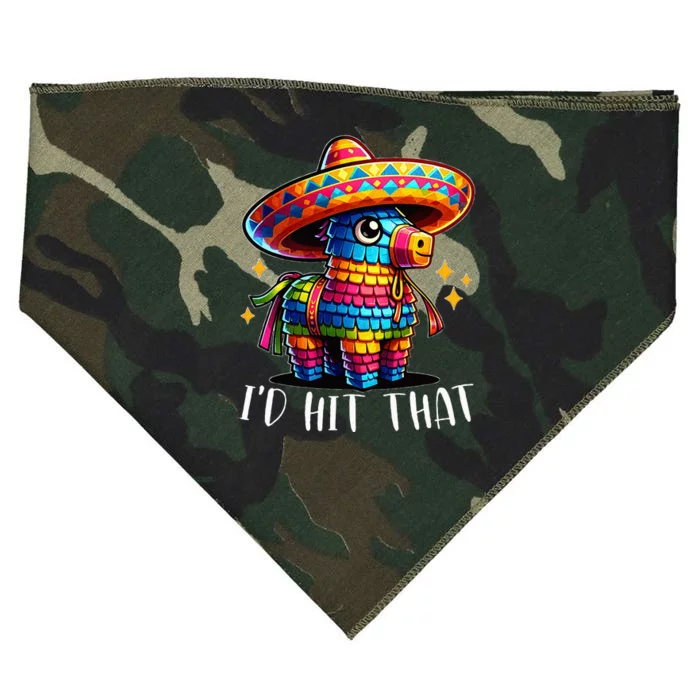 Cinco De Mayo Funny Ideas ID Hit That Pinata USA-Made Doggie Bandana