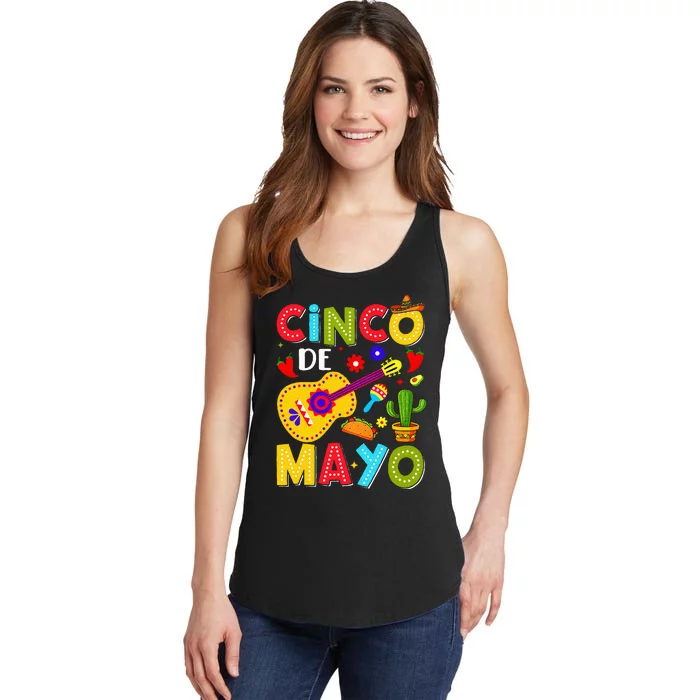 Cinco De Mayo Mexican Fiesta Squad 5 De Mayo Ladies Essential Tank