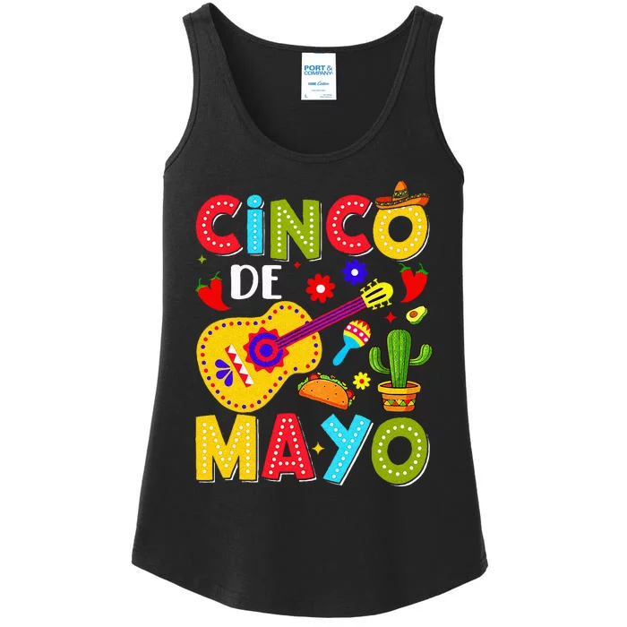 Cinco De Mayo Mexican Fiesta Squad 5 De Mayo Ladies Essential Tank