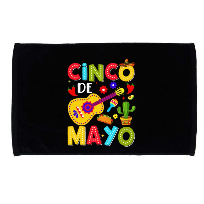 Cinco De Mayo Mexican Fiesta Squad 5 De Mayo Microfiber Hand Towel