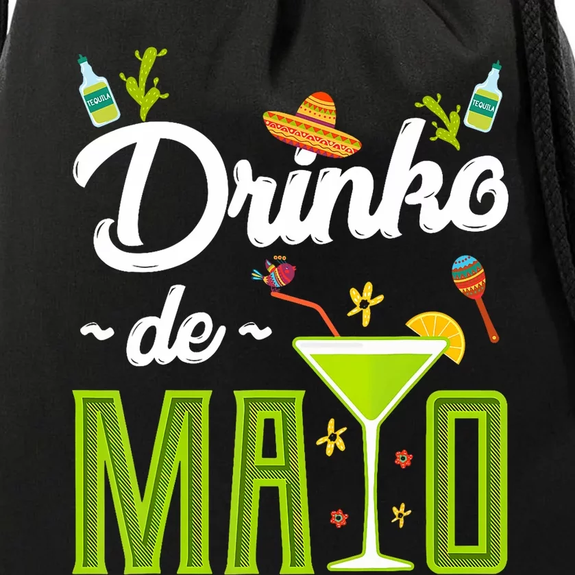 Cinco De Mayo Drinko De Mayo Fiesta Mexican Party Drawstring Bag