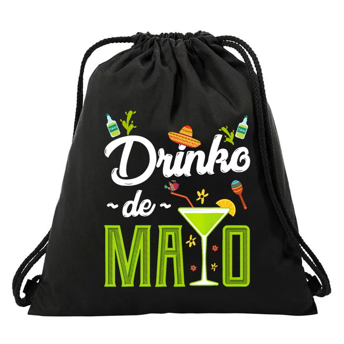 Cinco De Mayo Drinko De Mayo Fiesta Mexican Party Drawstring Bag