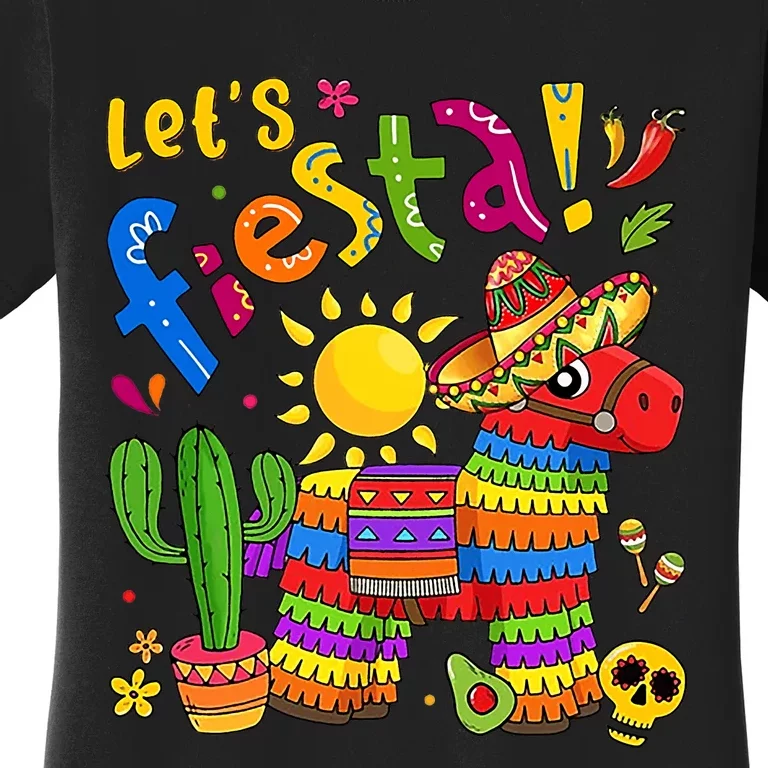 Cinco De Mayo Girl Boy Mexican Lets Fiesta Fun Women's T-Shirt