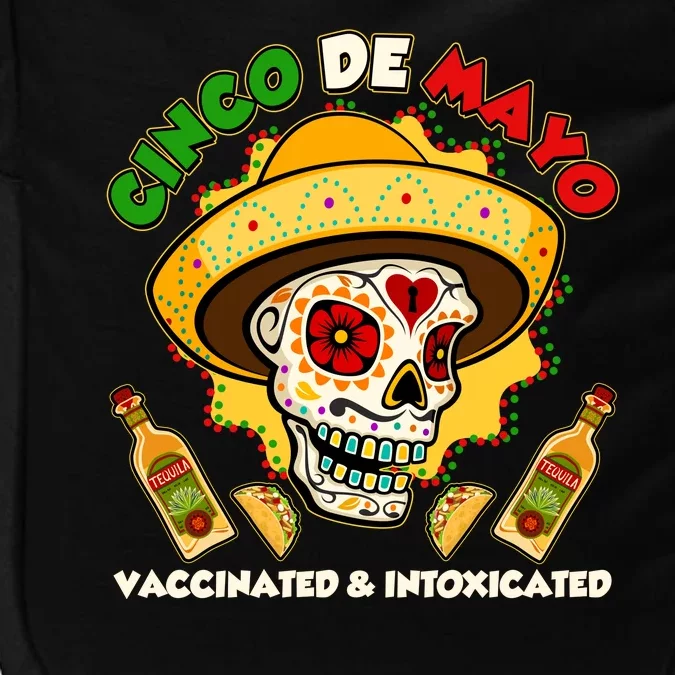 Cinco De Mayo Vaccinated And Intoxicated Sugar Skull Impact Tech Backpack