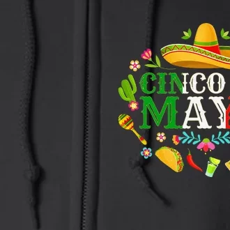 Cinco De Mayo Mexican Fiesta 5 De Mayo Full Zip Hoodie