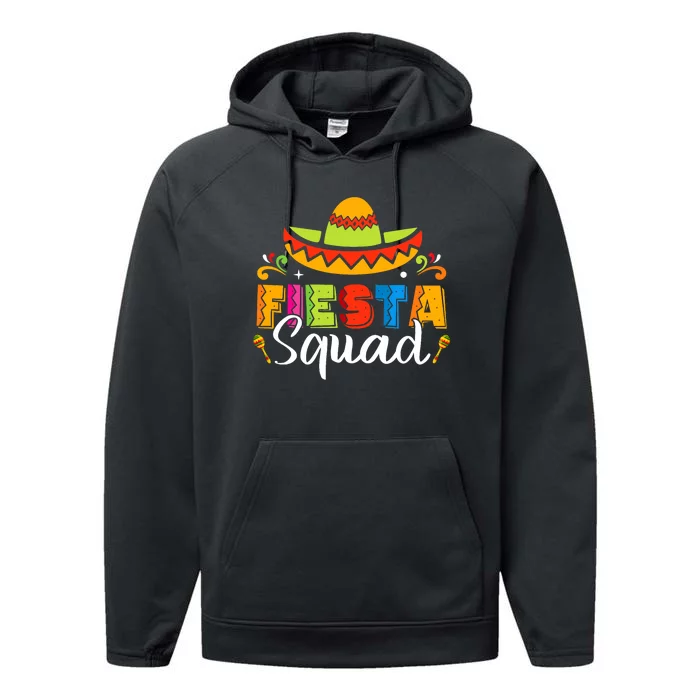 Cinco De Mayo Fiesta Squad Family Matching Grou Performance Fleece Hoodie