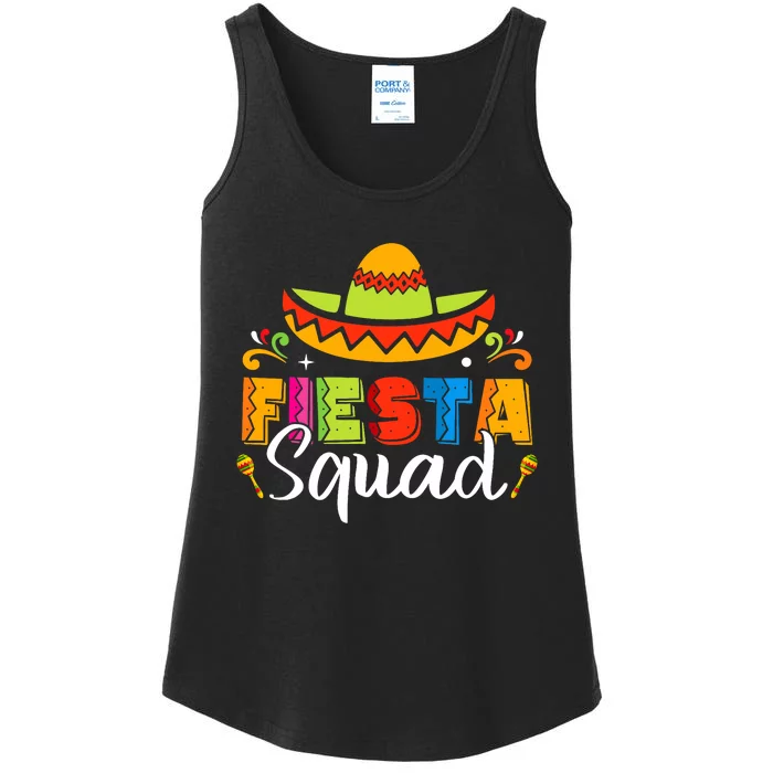 Cinco De Mayo Fiesta Squad Family Matching Grou Ladies Essential Tank