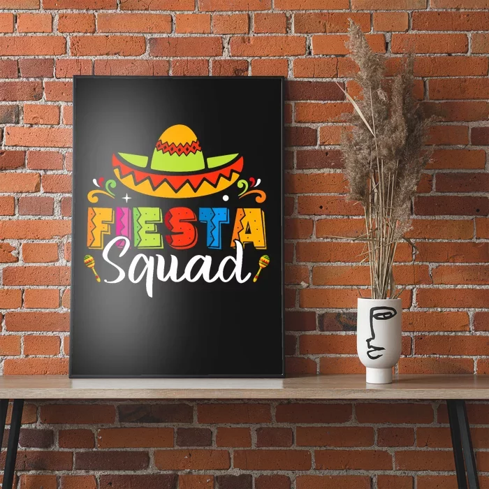 Cinco De Mayo Fiesta Squad Family Matching Grou Poster