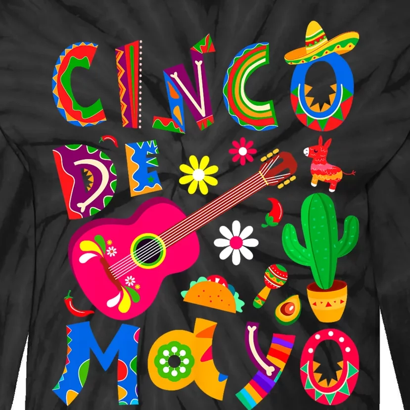 Cinco De Mayo Mexican Fiesta 5 De Mayo For Mexican Tie-Dye Long Sleeve Shirt