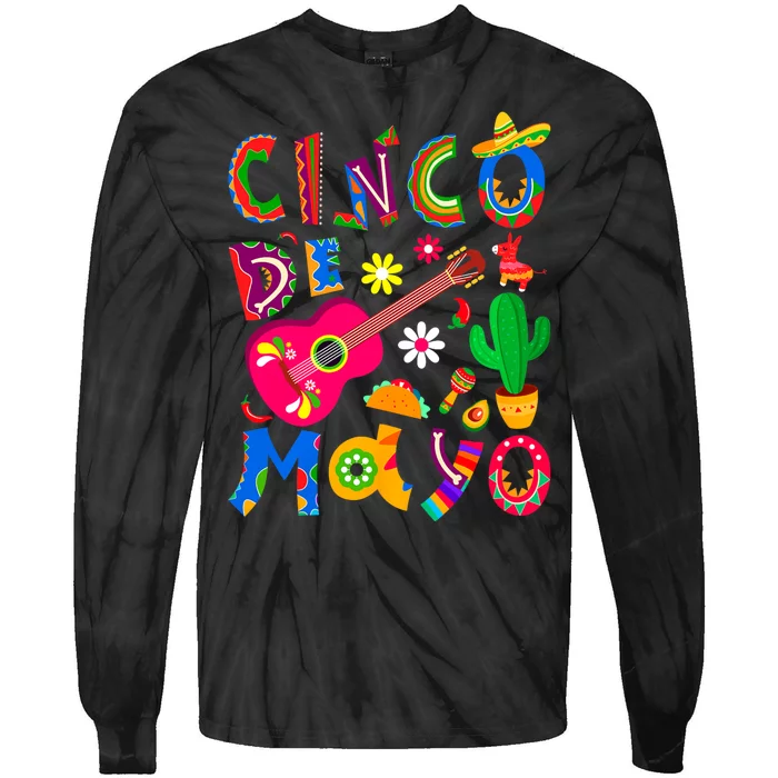 Cinco De Mayo Mexican Fiesta 5 De Mayo For Mexican Tie-Dye Long Sleeve Shirt